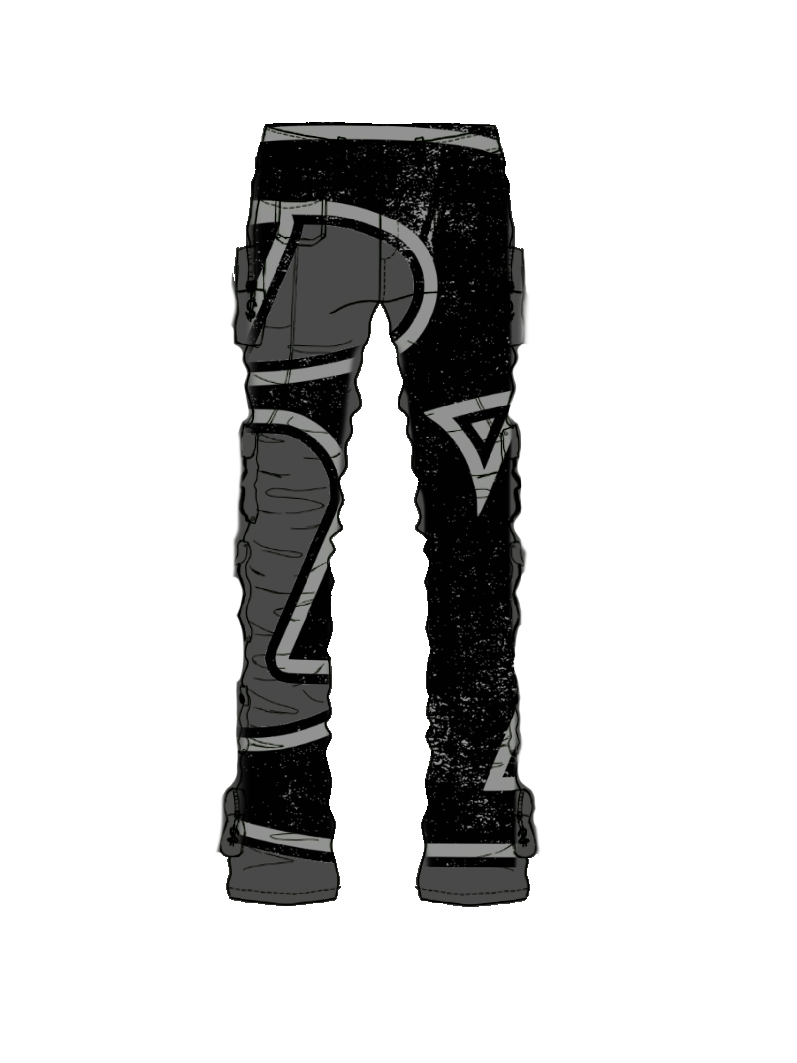 RD LEATHER CARGO PANTS